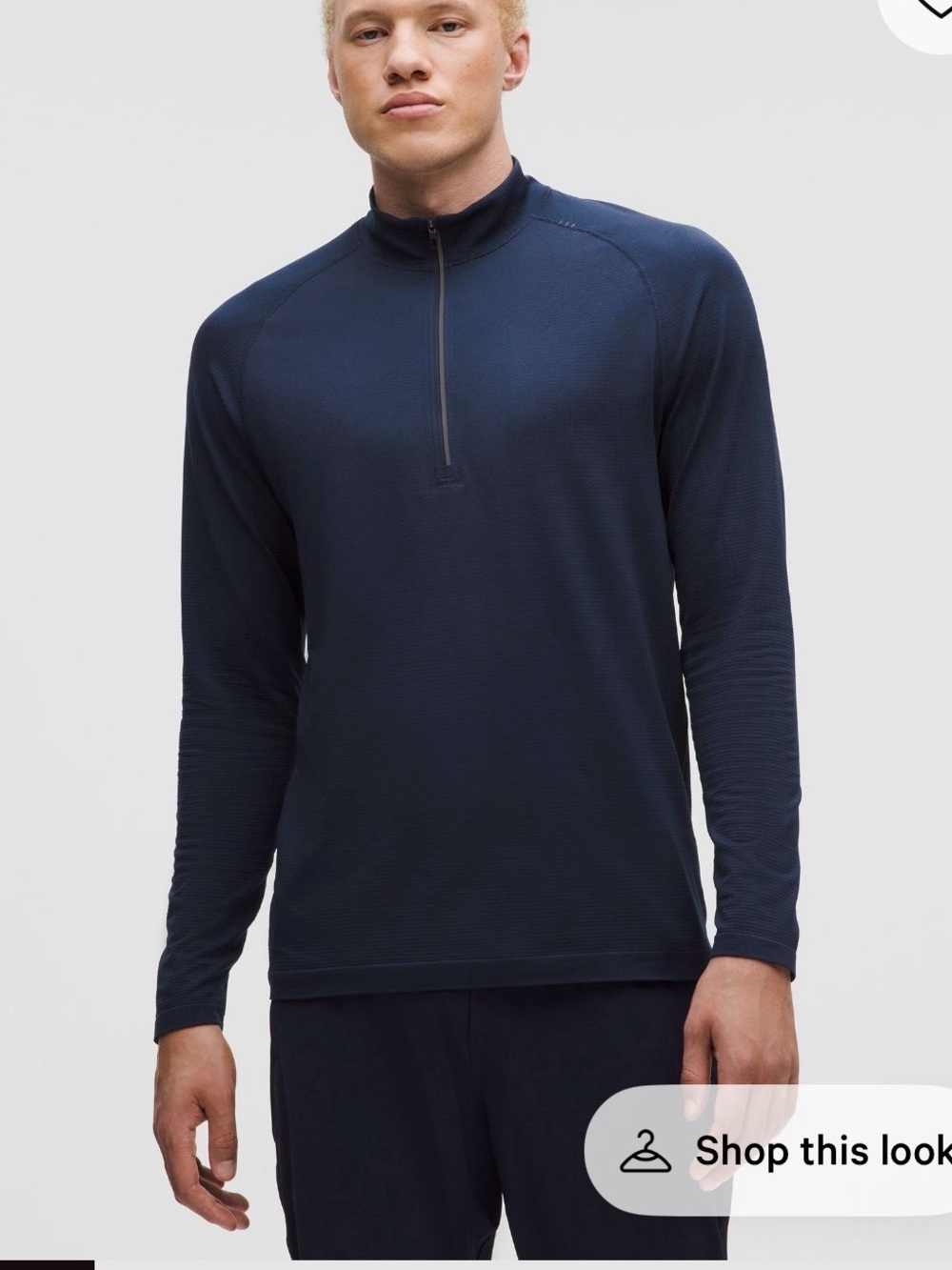 lululemon athletica Men's Metal Vent Quarter-Zip Long Sleeve Tee